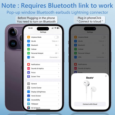 2-Pack Lightning Headphones, [MFi Certified] iPhone Headphones Wired Built-in Microphone and Volume Control Noise Cancellation，Wired Earphones Compatible with iPhone 14/14 Pro/13/12/11/XR/XS/X/8/7/SE