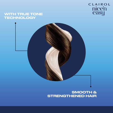 Clairol Nice'n Easy Crème Permanent Hair Dye, 4 Dark Brown, 230g