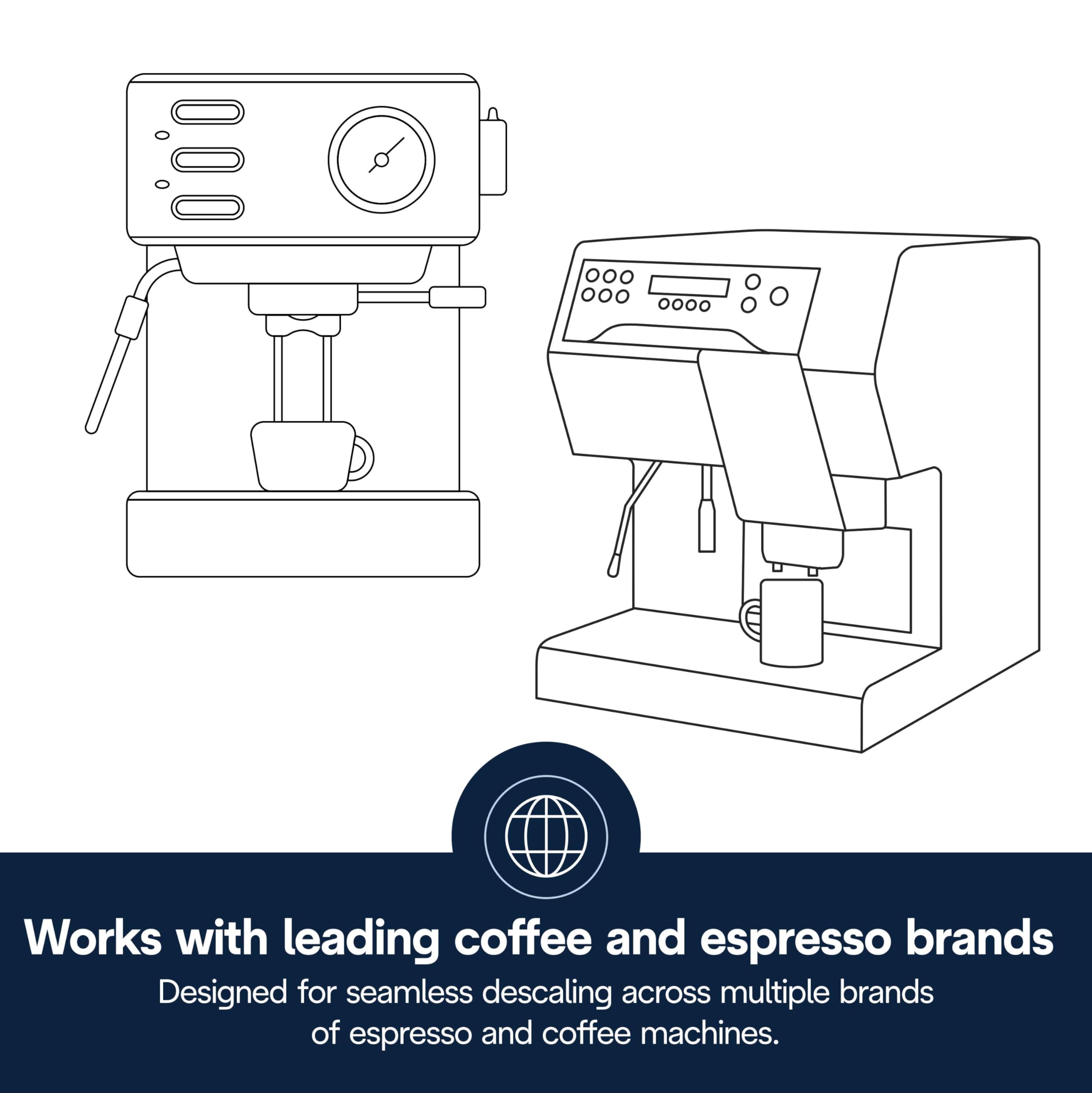 De'Longhi EcoDecalk Descaler DLSC500, 5 Decalcification Doses, Coffee Machine Descaler, Coffee Machine Maintenance Accessory, Plant-Based Ingredients, Bottle with 5 Doses, 500ml