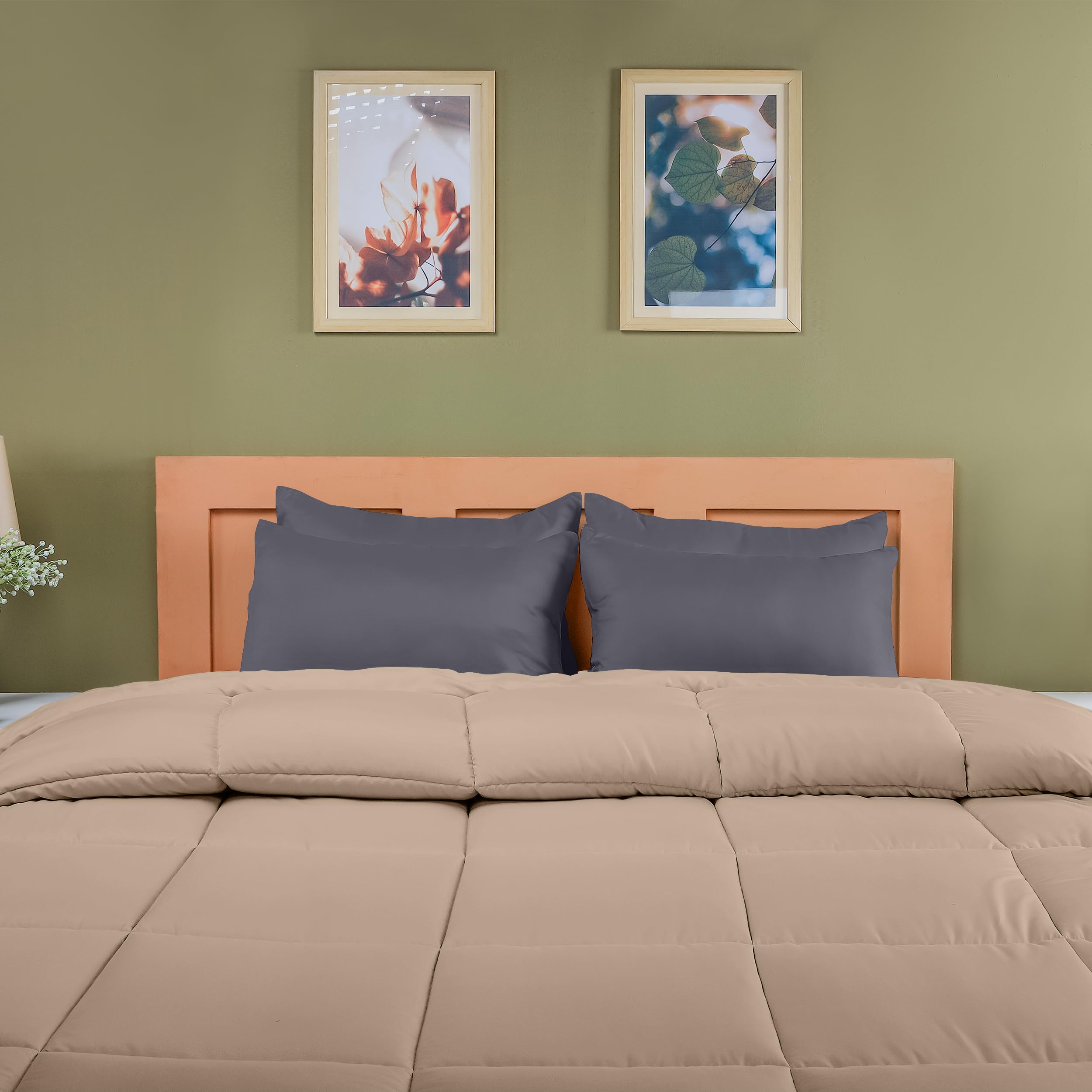 Utopia Bedding - Pillow Cases 4 Pack - Standard Size 50x75 cm - 100% Brushed Microfiber Pillowcases with Envelope Closure - Wrinkle, Fade, Stain Resistant Pillow Cases - Grey