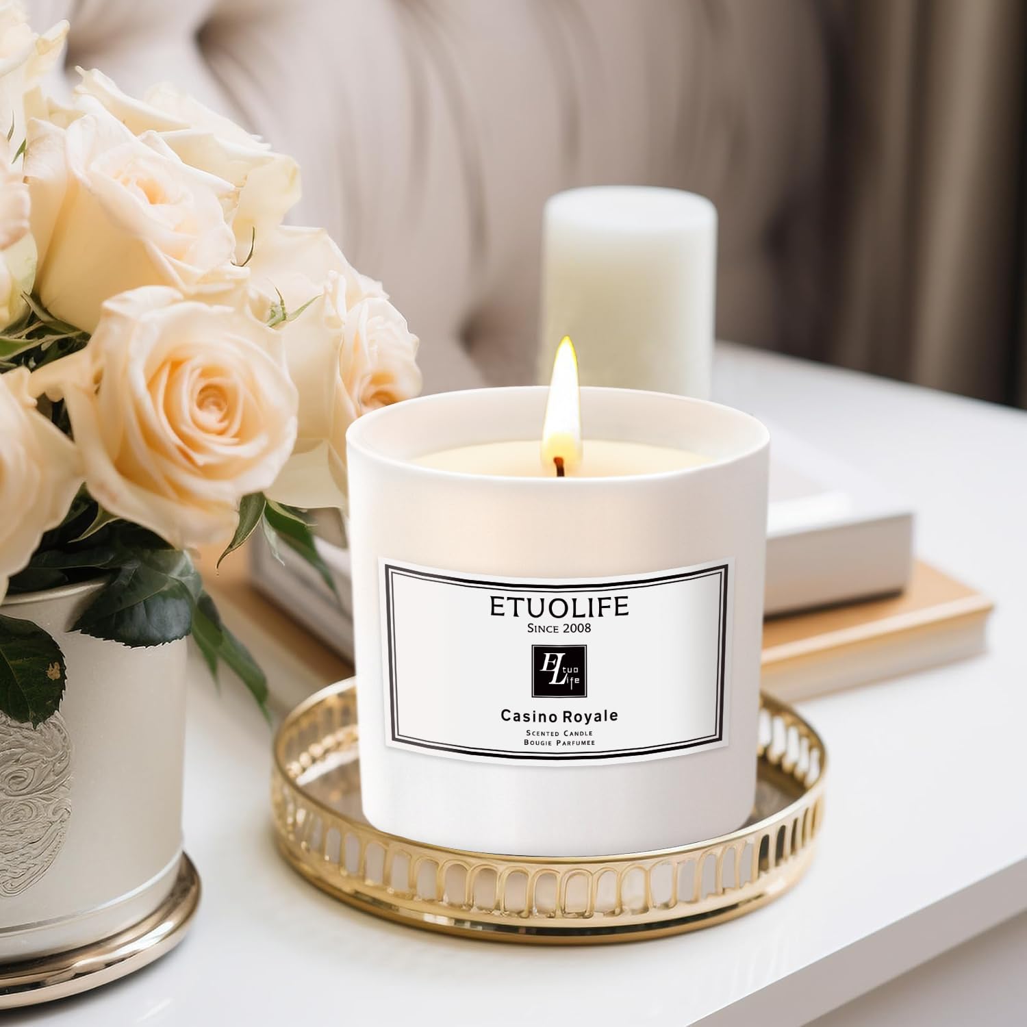 Candles Gifts for Women Men,High-end Luxury Scented Candle Gift Aromatherapy Natural Soy Wax Candles for Home,Promotes Sleep Relieves Stress Perfect for Bath Yoga Wedding Valentine's Day Christmas