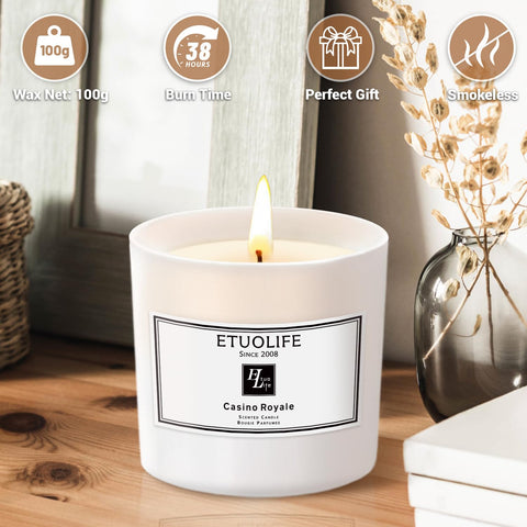 Candles Gifts for Women Men,High-end Luxury Scented Candle Gift Aromatherapy Natural Soy Wax Candles for Home,Promotes Sleep Relieves Stress Perfect for Bath Yoga Wedding Valentine's Day Christmas