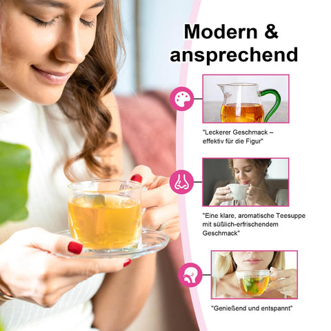Detox Tea - 56 Days Herbal Tea | Natural Wellness Tea with Green Tea & Dandelion | Gentle Cleanse & Metabolism & Healthy Weight Support | Vegan, Caffeine-Free, Peach Flavour