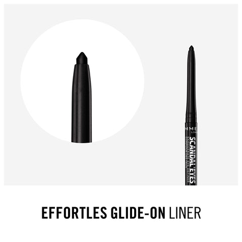 Rimmel London Scandaleyes Exaggerate Eye Definer, 001 Intense Black, 0.35g