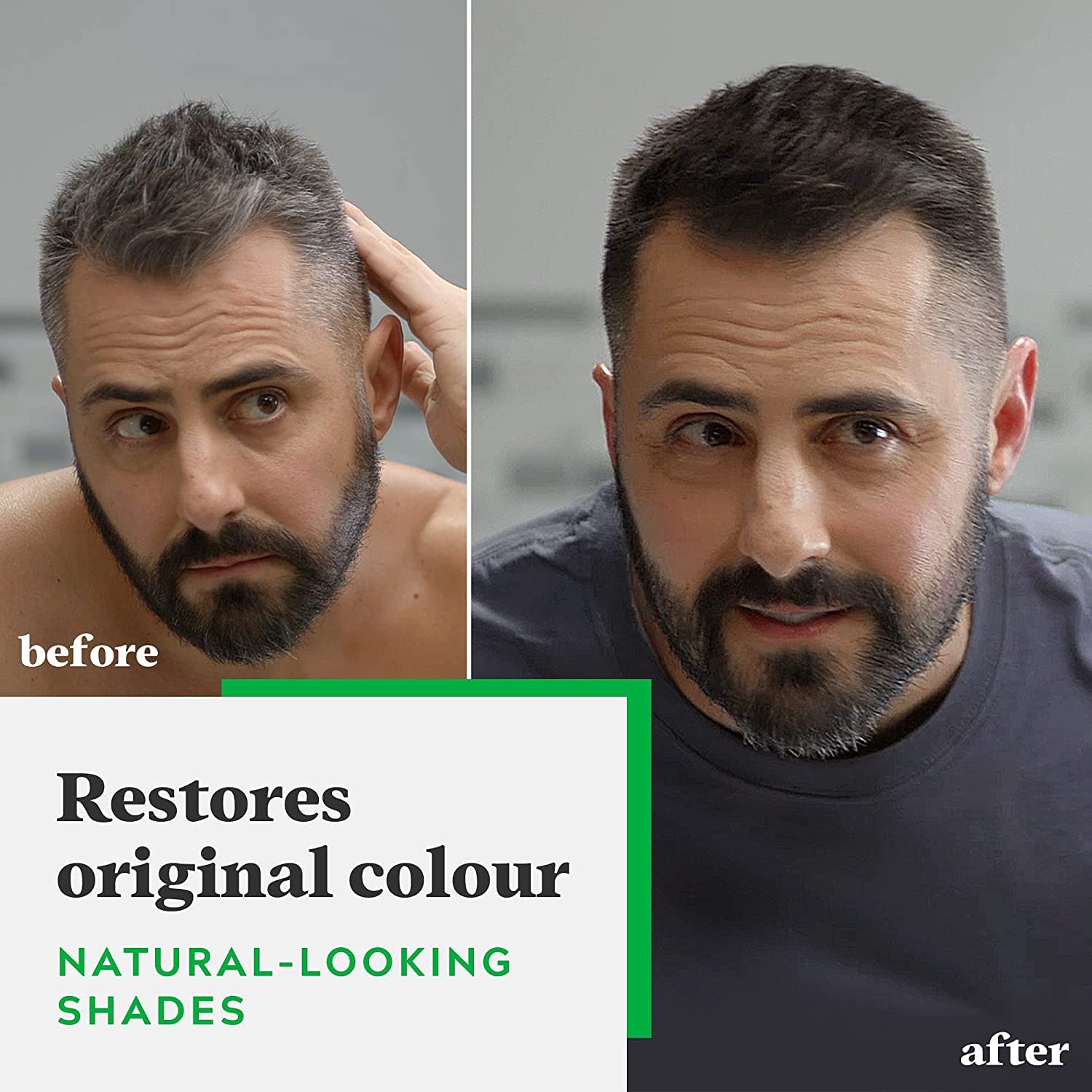 Just for men Original Formula Dark Brown Black Hair Dye, Restores Original Colour for a Natural Look � H45