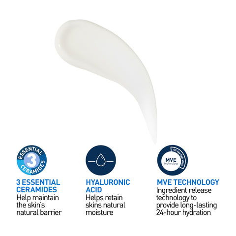 CeraVe AM Facial Moisturising Lotion SPF 50 Normal To Dry Skin 52ml With UV Protection And 3 Essential Ceramides