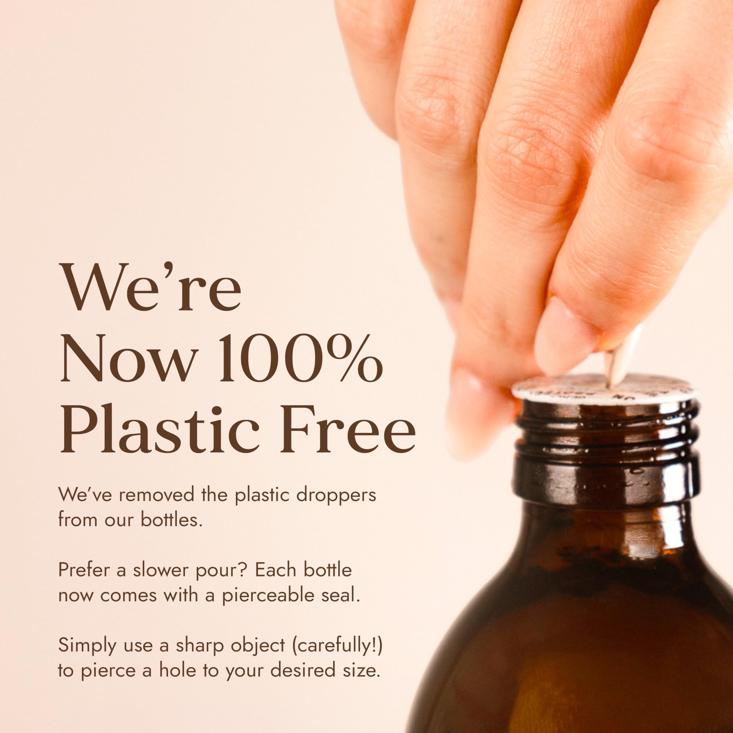 Fushi Organic Castor Oil 250ml Glass Bottle 100% Pure Cold & Fresh-Pressed For Dry Skin & Hair Growth, Eyelashes & Eyebrows Hexane Free Natural Food-grade Sustainably Sourced