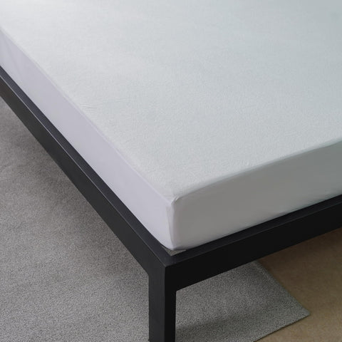 IMFAA 100% Waterproof Mattress Protector-Extra Deep 40 Cm Stretch Skirt Terry Towel Double Bed Mattress Protector – Washable, Anti Allergy and Breathable Fitted Mattress Cover. (Double(137x190+40)Cm)