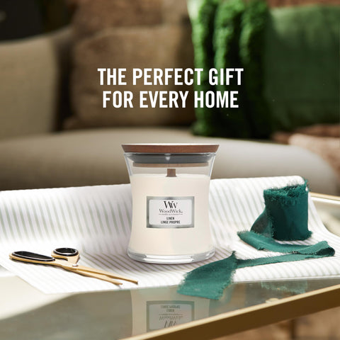 WoodWick Scented Candle with Crackling Wick | Vanilla & Sea Salt Mini Hourglass Candle | Up to 20 Hours Burn Time | Perfect Gifts for Women