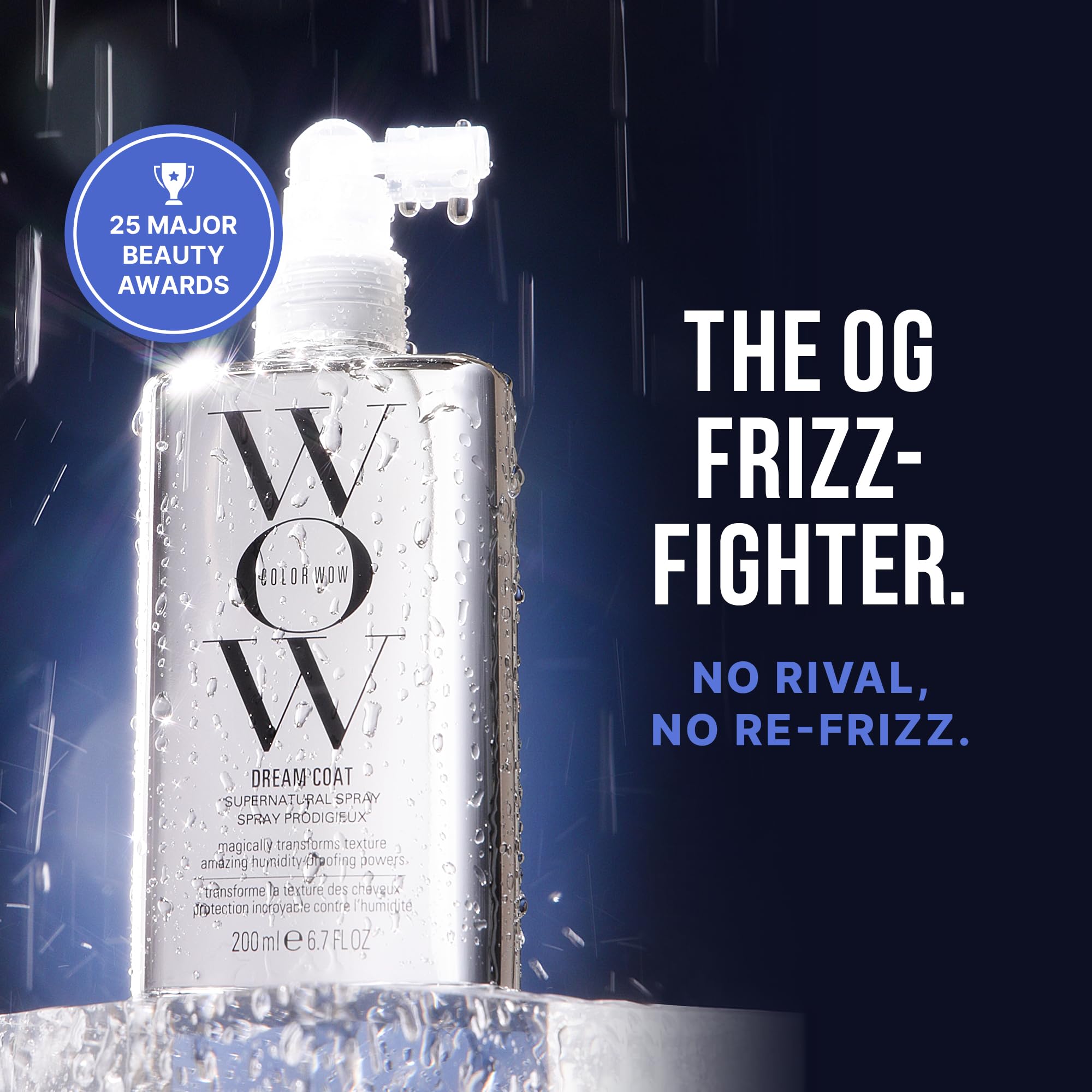 COLOR WOW Dream Coat Supernatural Spray - Keep Your Hair Frizz-Free and Shiny No Matter the Weather with Award-Winning Anti-Frizz Spray