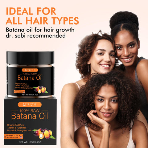 Raw Batana Oil for Hair Growth, 100% Natural Pure Dr. Sebi Botana Oil, Unrefined Organic Batana Hair Growth Oil for Prevent Hair Loss, Enhances Hair Thickness for Men & Women 5.3 oz