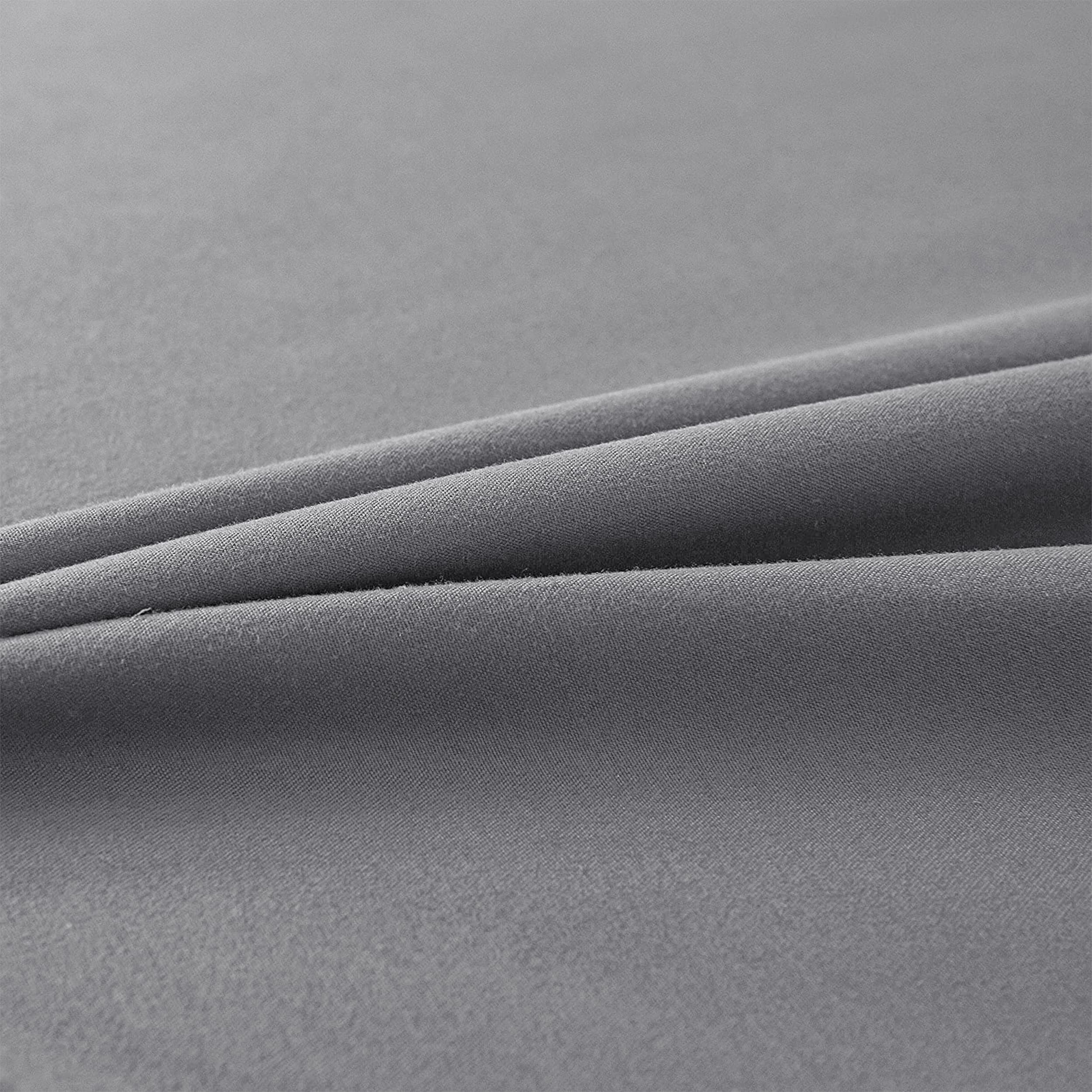 Moonlight Bedding King Size Fitted Sheets 40 Cm Extra Deep Pocket Grey Bed Sheets 16 inch Ultra Soft Bottom Sheet Brushed Microfiber Breathable Shrinkage and Fade Resistant