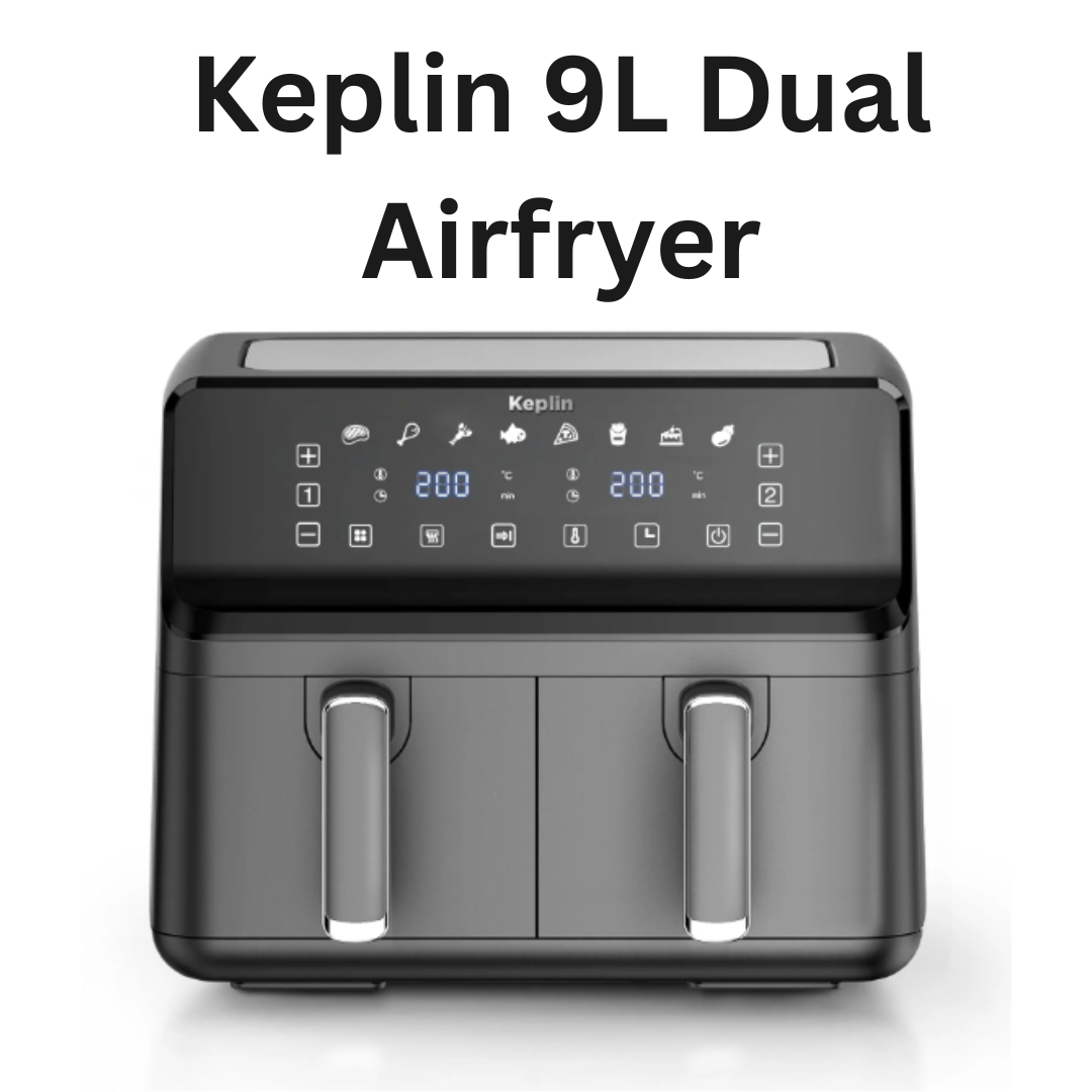 Keplin 9L Dual Airfryer – Large Capacity, Multi-Function Cooking