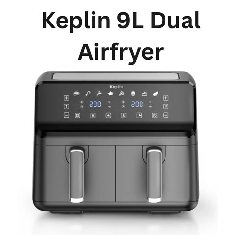 Keplin 9L Dual Airfryer – Large Capacity, Multi-Function Cooking