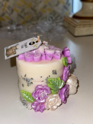 Floral Jasmine Soy Scented Candle – Wedding, Parties, Birthdays – Choose Colour