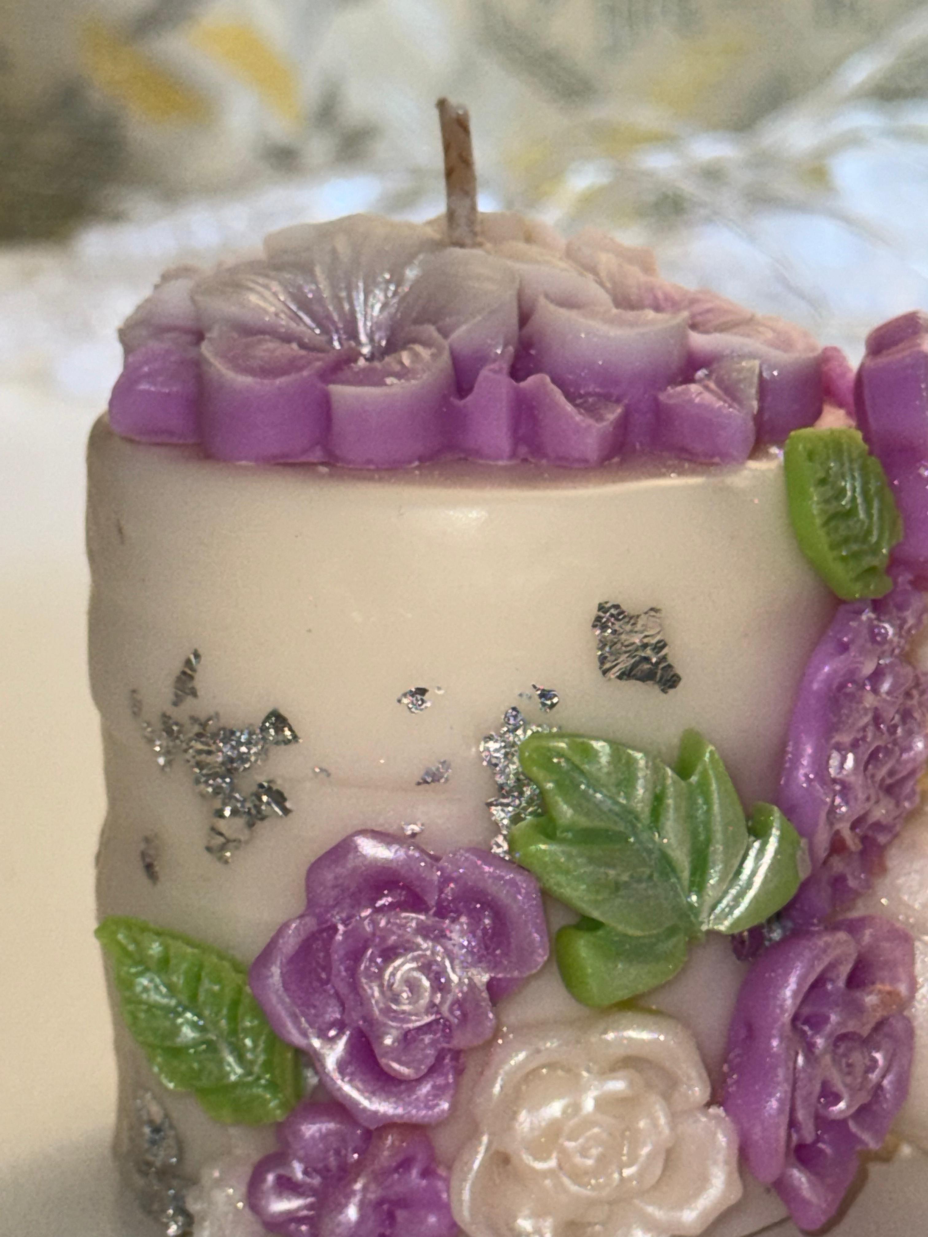 Floral Jasmine Soy Scented Candle – Wedding, Parties, Birthdays – Choose Colour