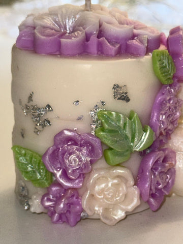 Floral Jasmine Soy Scented Candle – Wedding, Parties, Birthdays – Choose Colour