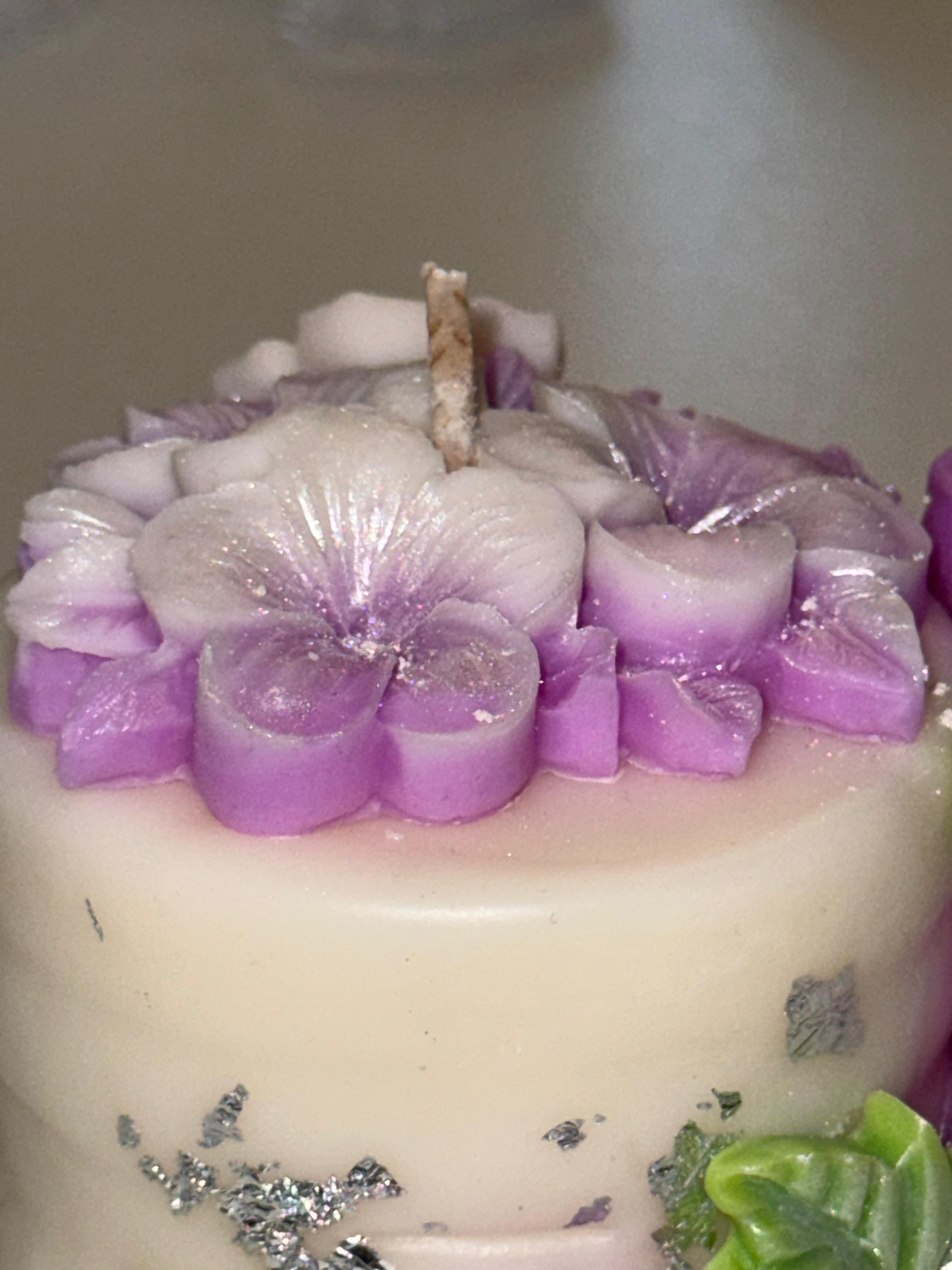 Floral Jasmine Soy Scented Candle – Wedding, Parties, Birthdays – Choose Colour