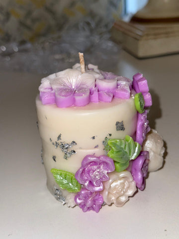 Floral Jasmine Soy Scented Candle – Wedding, Parties, Birthdays – Choose Colour