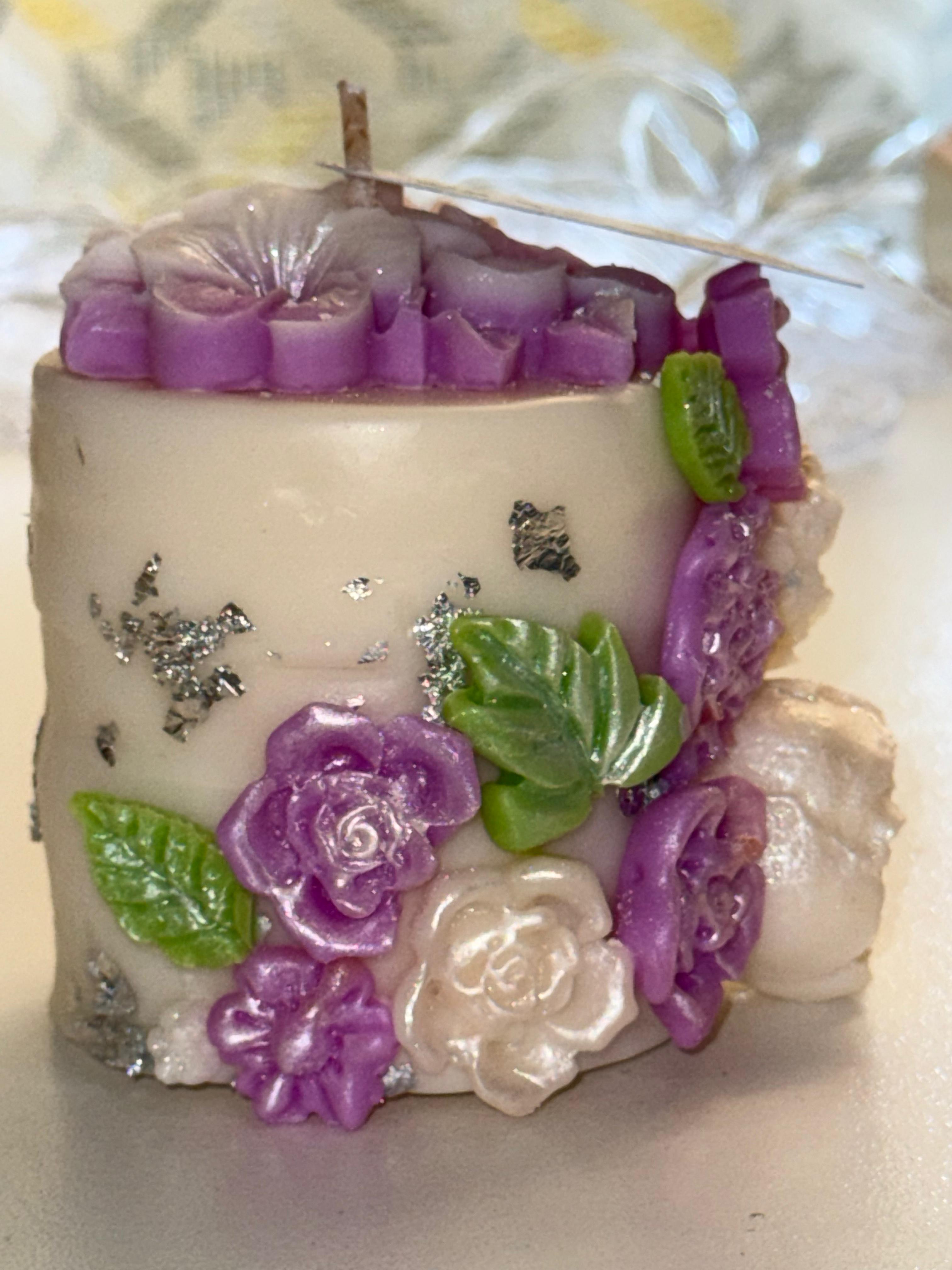 Floral Jasmine Soy Scented Candle – Wedding, Parties, Birthdays – Choose Colour