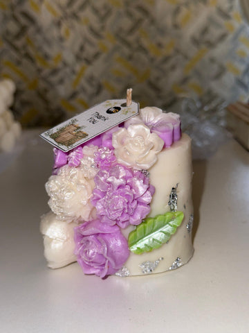 Floral Jasmine Soy Scented Candle – Wedding, Parties, Birthdays – Choose Colour