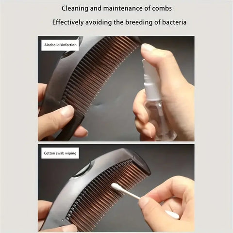 Dandruff Comb for Men and Women – Removes Dandruff, Dirt, and Oil | Scalp Massage Comb with Hollow Design for Healthy Hair (Dark Brown)