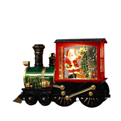 Christmas Gift Train Decoration Small Night Lamp