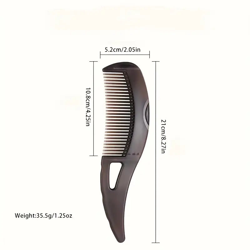 Dandruff Comb for Men and Women – Removes Dandruff, Dirt, and Oil | Scalp Massage Comb with Hollow Design for Healthy Hair (Dark Brown)