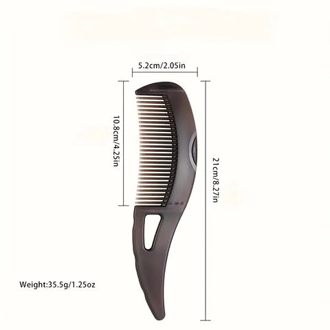 Dandruff Comb for Men and Women – Removes Dandruff, Dirt, and Oil | Scalp Massage Comb with Hollow Design for Healthy Hair (Dark Brown)