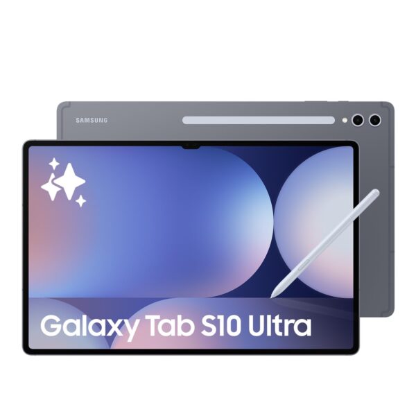 Samsung Galaxy Tab S10 Ultra AI Tablet, Android Tablet, 12GB RAM, 256GB Storage, AMOLED Display, Anti-Reflection, S Pen Included, Moonstone Blue, 3 Year Extended Warranty (UK Version)