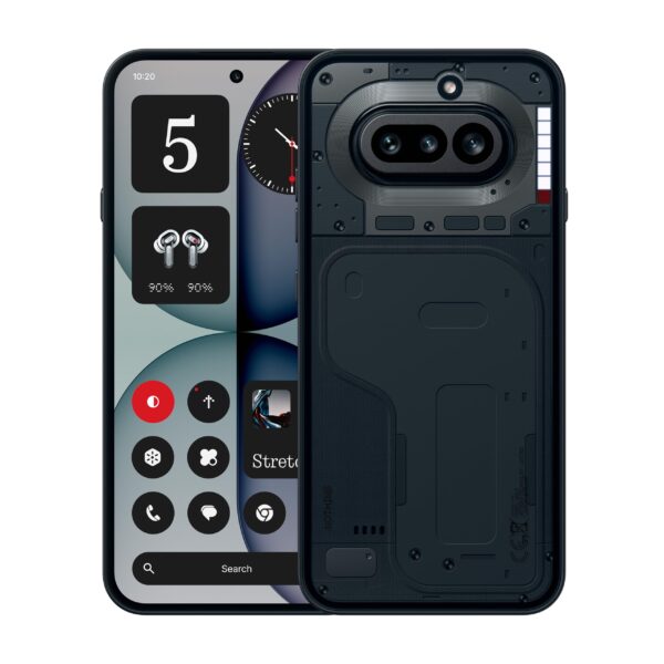 Nothing Phone (4a) - 50 MP Triple Camera with Up To 70X ultra Zoom, Transparent Design Smartphone, Long Lasting Battery and 50W Fast Charge, 120Hz AMOLED Display and Glyph Bar, 12GB + 256GB - Black
