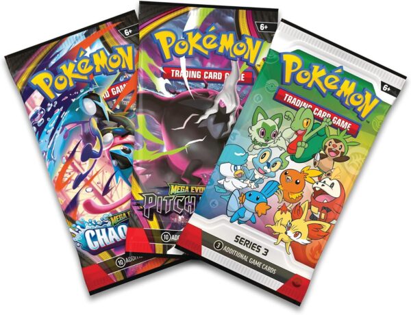 Pokémon TCG: First Partner Illustration Collection—Series 3 (3 Promo Cards, 2 Booster Packs & 1 Sticker Sheet)
