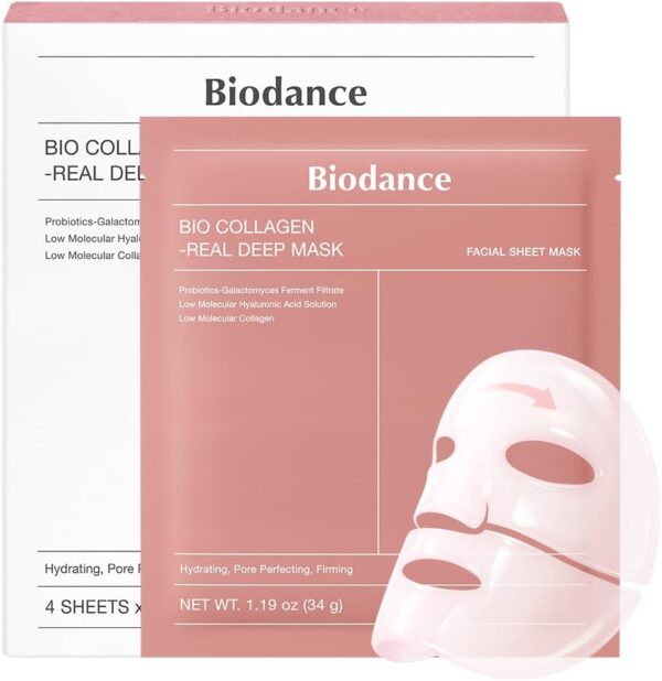 BIODANCE Bio-Collagen Real Deep Hydrogel Overnight Face Mask – 4 Pack